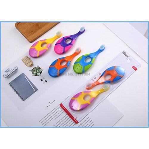 DHL 50pair Baby Soft Anti Slip Handle Cartoon Toothbrush Kids Oral Care Toothbrush
