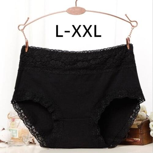 Women Lace Panties Medium And Mid Waist Cotton Briefs Womens Underwear Sexy Lingerie Panties For Women Cotton Panties