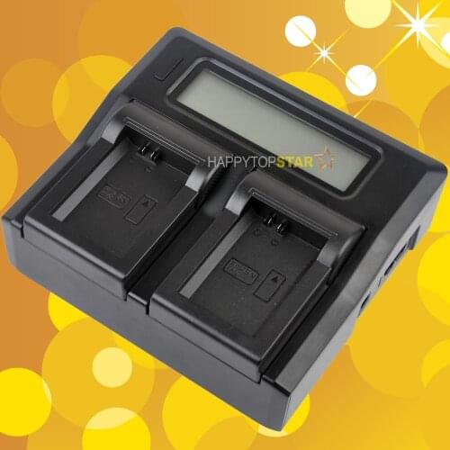 Dual Double Digital LCD Quick Fast Charger for SONY NP-FW50 BC-VW1 NEX-7 NEX-6 NEX-5T NEX-5R NEX-5C NEX-5N A7R A7R2 A7M2 A6500
