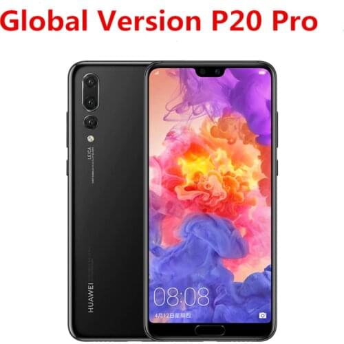 International Version HuaWei P20 Pro CLT-L29 Mobile Phone 40.0MP+20.0MP+8.0MP+24.0MP Kirin 970 6.1" FHD 6GB RAM 128GB ROM NFC