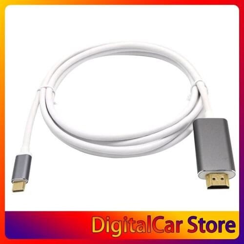 Type-C USB-C To HDMI-compatible HDTV 4K Cable For Samsung For Galaxy Note 8 9 S10+ Plus Adapter Cable 1.8M USB-C HDMI-compatible