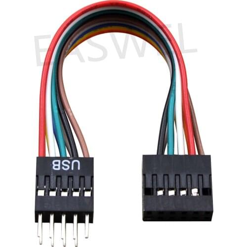11Pin Female to 9Pin Male USB Converter Cable for Lenovo Motherboard Replacement