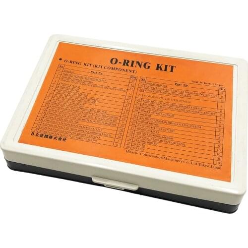 HITACHI O-Ring Kit For Excavator Hitachi NBR90 Rubber Seal O-Ring Kit Replacement Seal O-Ring Kit 353 Pieces