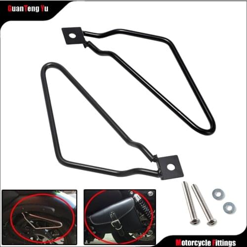 For Harley Sportster XL883 XL1200 N X48 New Dana Motorcycle Saddle Bag Support Rod Side Mounting Bracket, Trunk Bracket Black