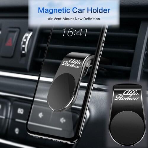 For Alfa Romeo Giulia Giulietta 159 156 147 MITO Stelvio Sportiva accessories Magnetic Car Magnetic Mobile Phone Holder