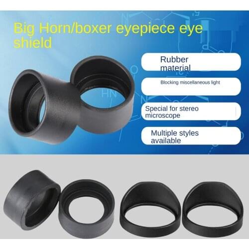 Microscope Eye Mask Rubber Eyepiece Eye Mask Circle Microscope Cylinder Eye Mask Horn Eye Mask Foldable Boxer Eye Mask