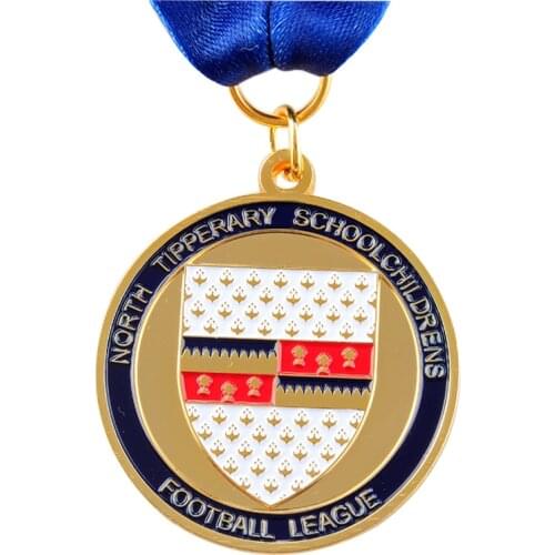 Custom Metal Medal professional custom various styles Logo medals and ribbons Factory Custom made Enamel Sport football Medal