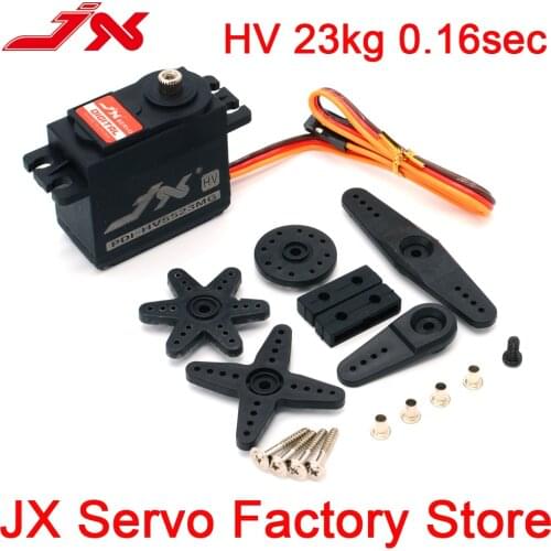 PDI-HV5523MG JX 23KG Servo 8.4V HV 0.16 sec Metal Gear Standard Servo for 1:8 1:10 RC car robot airplane Spare part axial scx10