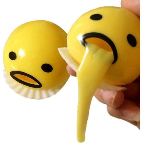 Cute Vomiting Egg Vent Phone Straps Squishy Anti Stress Scented Halloween Jokes Kids Toy Gift Funny Novelty