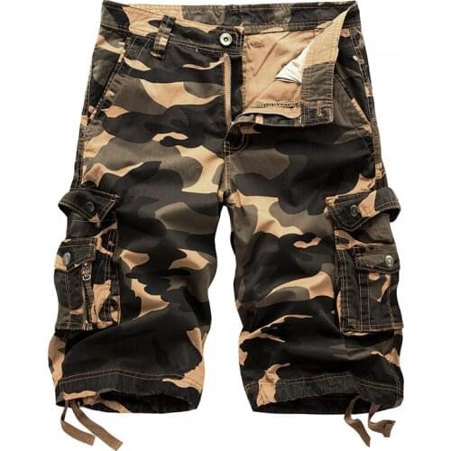 2020 Summer Tactical Military Camo Shorts Men Camouflage Cargo Shorts Casual Loose Cotton man Army Short Pants Brand Clothing 29