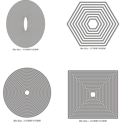 Basic Border Frame Set Metal Cutting Dies for DIY Scrapbooking Photo Album Decorative Embossing Paper Card Crafts Die Cut 2019