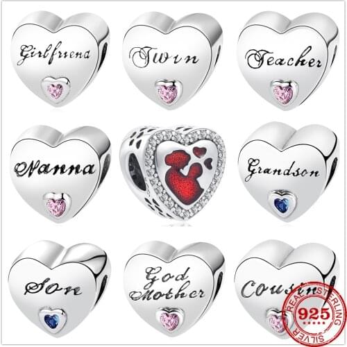 New Original 925 Silver Bracelets Accessories Charm Bead fit Pandora charms silver 925 beads Bracelet for women DIY Jewelry Gift