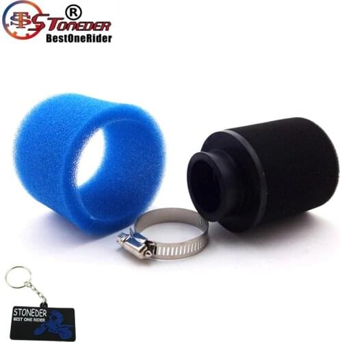 STONEDER Blue 38mm Foam Air Filter Clearner For 110cc 125cc ATV Quad Pit Dirt Bike Go Kart Scooter Motorcycle Yamaha