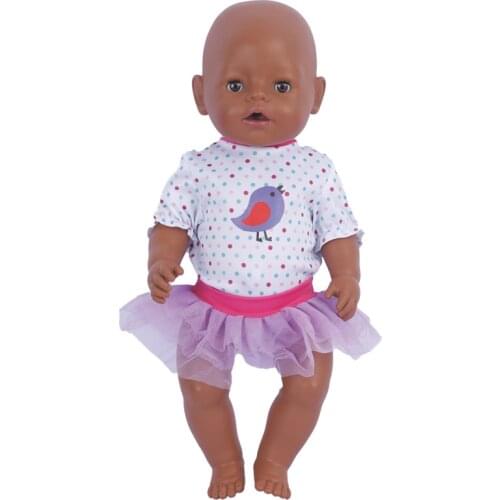 18 Inch Doll Clothes Chick Handmade Dress for American Girl Doll 43 cm Baby Born Doll Clothes New Born Baby Items Childrens Toy