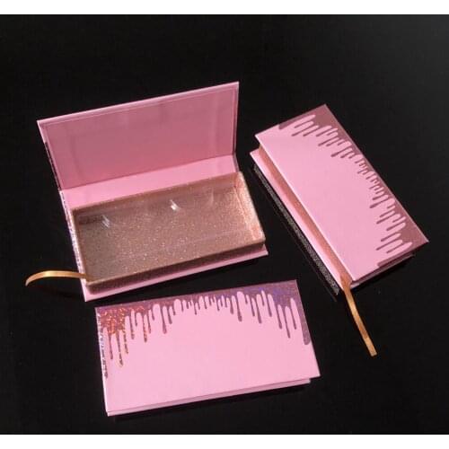 Wholesale Lashes Boxes Packaging Eyelash Packaging Box Square Empty Custom Faux Cils Mink Lashes Case Eyelashes Package Vendors