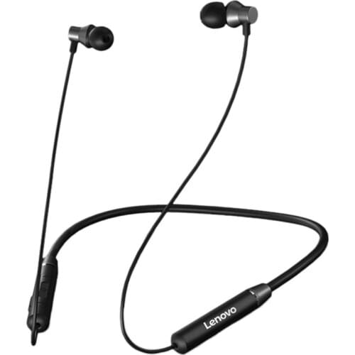 Original Lenovo HE05 Wireless Headset Magnetic Hanging IPX5 Sport Headset BT5.0 Call Noise Reduction with Mic Fones de ouvido