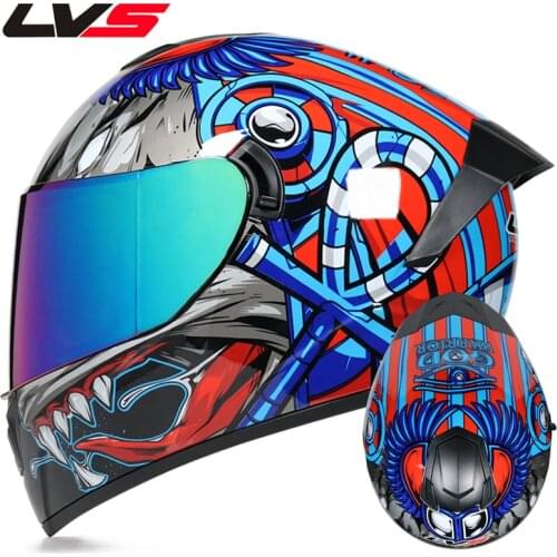 Professional motorcycle helmet minivan double lens motorcycle series approved by Dow