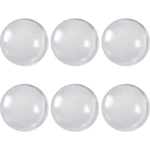 6 Pcs Transparent Door Stoppers Wall Protection Safety Shock Absorber Door Handle Bumper Wall Stickers Protectors Rubber