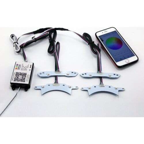 Bluetooth remote control RGBW led day light board for Dodge Challenger 2015-2018