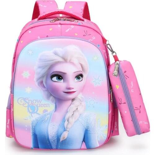 Disney Cartoon Spiderman Backpack Primary School Childrens School Bag Large Capacity Ridged Schoolbag To Send Pencil Case