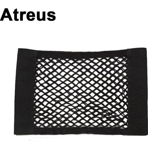 Atreus Car Rear Seat Elastic String Net Mesh Storage Bag For Honda Civic 2006-2011 Accord Fit CRV HRV City Jazz Accessories