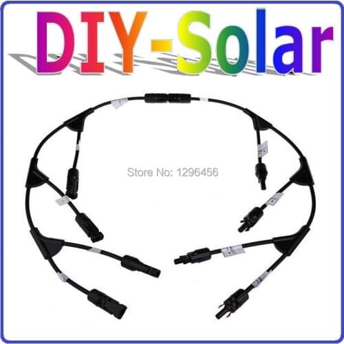 Solar Panel Paralle Connector 1 to 4 Y Branch, high compatible with Connector for 2.5mm2 4mm2 6mm2 PV Cable pv solar system