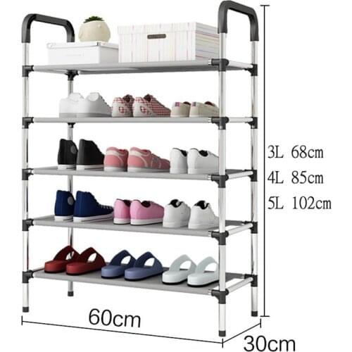 Shoe Rack Cabinet Organizer Holder 3/4/5 Layers Assemble Shoes Shelf Home Living Room Furniture Racks Shoes Hanger Organizers