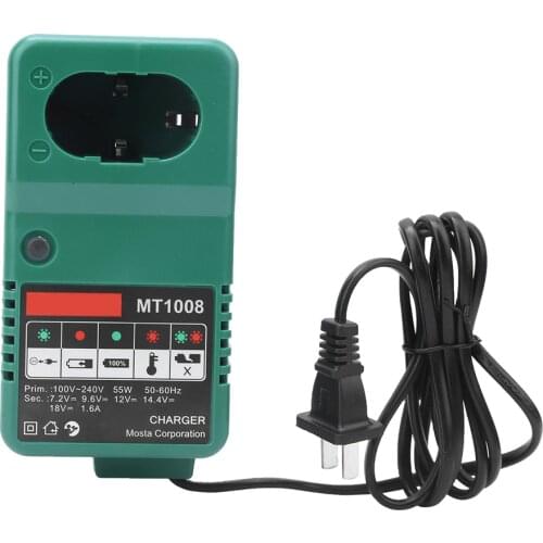 MT1008 Universal Electric Drill Battery Charger 7.2/9.6/12/14.4/18V US Plug 110-240V Universal Charger US Plug 110-240V
