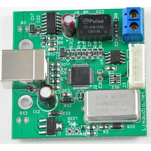 USB to SPDIF Coaxial I2S Processor TE7022 Chip Support 24-bit 96K Sampling Board