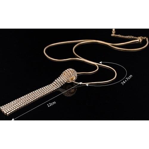 YFJEWE Fashion Jewelry New Design European Pop hollow ball long necklace sweater chain necklaces & pendants Fro Woman #238