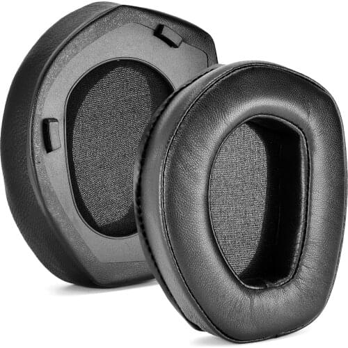 Defean Replacement Genuine Leather Ear Pads Includes plastic ring for Sennheiser RS165 RS175 RS185 RS195 Headphones