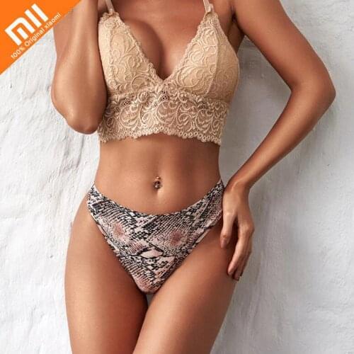 Xiaomi 1pcs Thongs Woman Panties Seamless Underwear Woman Sport Prints Sexy Leopard Female T-back G-string Thongs For Woman