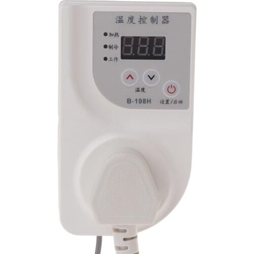 LCD Digital Thermostat Fish Tank Reptile Incubator Temperature Controller Smart Aquarium Accessories