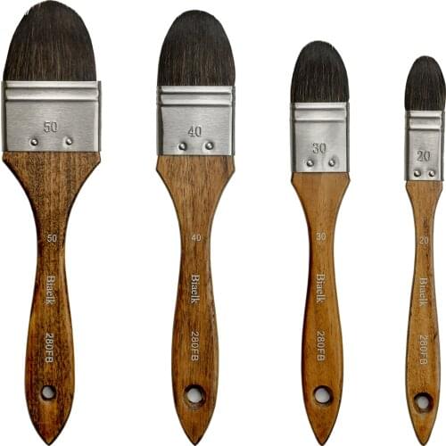 1PC 280FB High Quality Squirrel Mix Hair Wooden Handle Watercolor Acrylic Artist Art Supplies Paint Brush