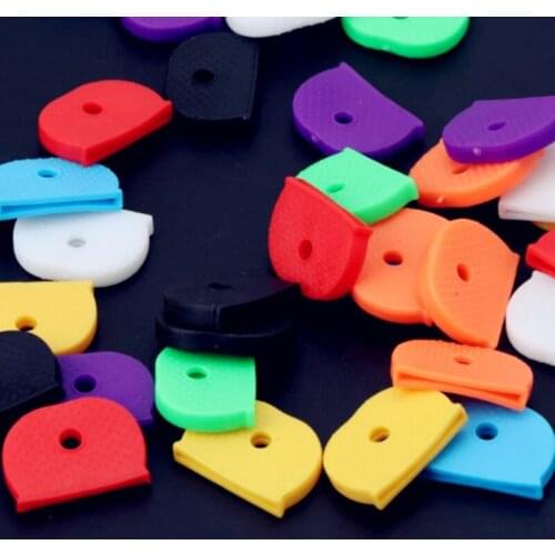 16Pcs Key Cover Tags Label ID Silicone Coding Color Key Identifier Cover 8 Colors Upgraded Silicone Very Soft Healthy Beautiful