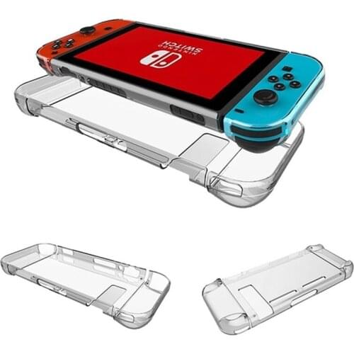 4 Color Protective For Nintend Switch Transparent Crystal Shell Host Handle Protective Case Transparent PC Protective Shell Game