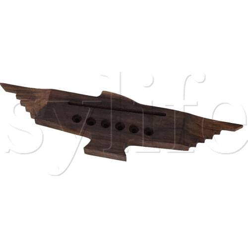 Rosewood 6 String Rose wood Guitar Bridge for Acoustic Guitar Durable 6 Holes