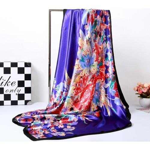 90*90cm mulberry silk fabric nature silk print fabric for dress bedding scraf