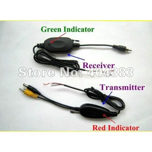 Car-styling !!! CAR REAR VIEW Camera Monitor 2.4Ghz Wireless RCA Video Transmitter&Receiver