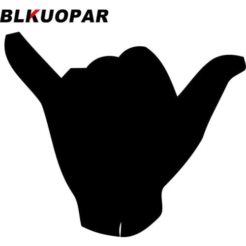 BLKUOPAR for Alphabet Deaf Language Sign Car Stickers Personality Sunscreen Decals Creative Trunk Skateboard Decor Car Styling