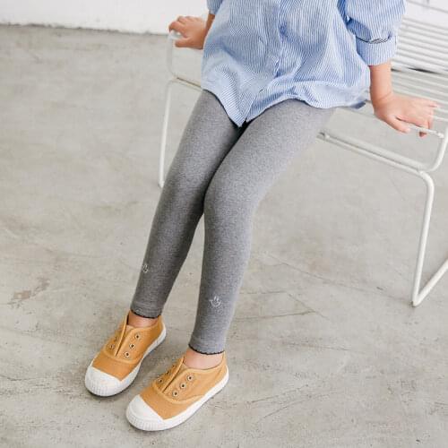 Girl Long Pants Trousers Girl Leggings Pants Cotton Smile Leggings for Girls Kids Children Clothes 2 to 10 Years