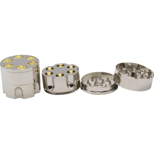Bullet Shape 3 Layer Herb Tobacco Grinder Metal Smoking Grinding Crusher Pollen Mills