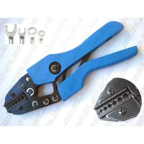 Hexagonal style non-insulated terminal crimping pliers for 1-10mm2 connector AN-110TX
