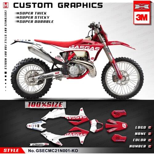 KUNGFU GRAPHICS Dirt Bike Stickers Motocross Vinyl Wraps Enduro Decals for Gas Gas EC MC 125 250 300 450 2021, Customizable