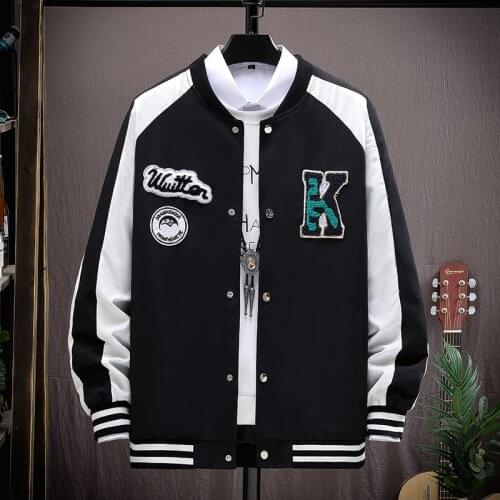2021 Spring Autumn New Street Retro Embroidery Baseball Uniform Jacket Men Women Hip-hop Loose Casual Coats Men Dropshipping
