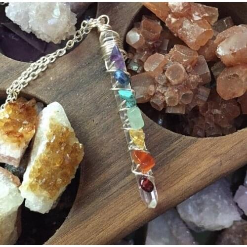 Chakra Balancing Quartz Necklace