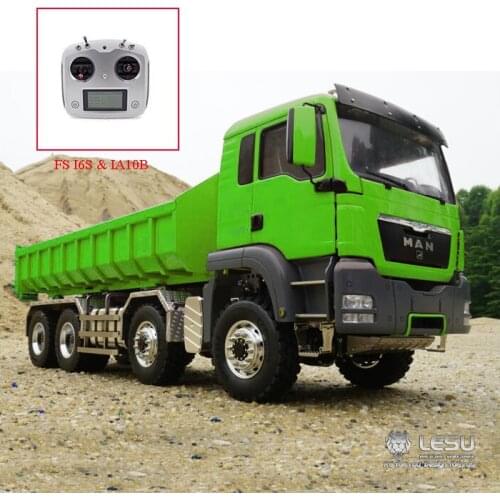LESU 1/14 Hydraulic Cylinder MAN TGS 8*8 RC Dumper Truck Sound Metal Chassis THZH0346-SMT4