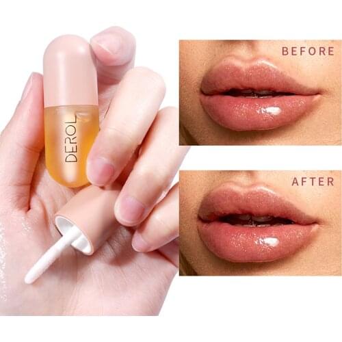 Instant Lip Plumper Natural Lip Enhancer Volumising Lip Plumping Balm Moisturizing Clear Lip Gloss for Fuller Lips Reduce Lip
