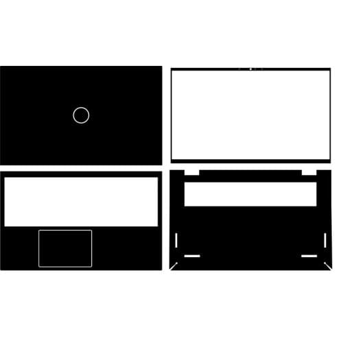 Carbon fiber Laptop Sticker Skin Decals Cover Protector for Dell Inspiron 15Pro 5518 15.6" 2021 release