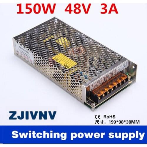 Factory Wholesales price! 145W SMPS led switching power supply 48V 3A industrial-electrical-supplies AC DC 48V (s-145-48)